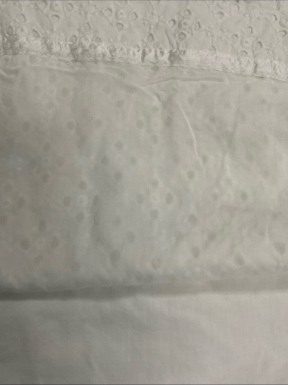 J. Crew White Eyelet A-Line Skirt , 14 , cotton lined with pockets - Picture 6 of 11